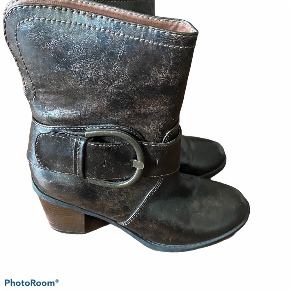 Maurices Jaime big buckle vegan leather boot 8.5